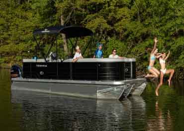 Veranda logo over boats